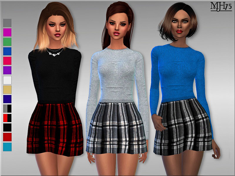 S4 Wool And Tartan Outfit - The Sims 4 Catalog