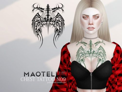 Maotelus Chest Tattoo N09