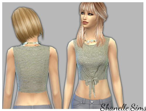 Tie Front Crop Top