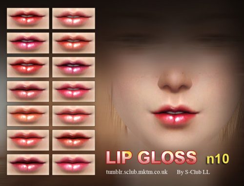 S-Club LL thesims4 Lipstick F10