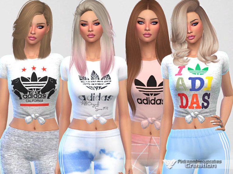 Adidas T-Shirts Summer Collection 010 - The Sims 4 Catalog