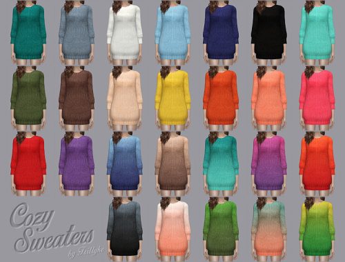 Trillyke - Cozy Sweaters & Tigh-High Socks