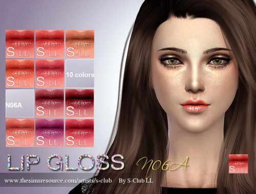 S-Club LL thesims4 Lipstick F06A