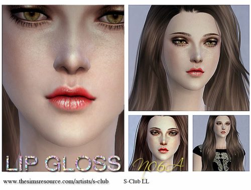 S-Club LL thesims4 Lipstick F06A