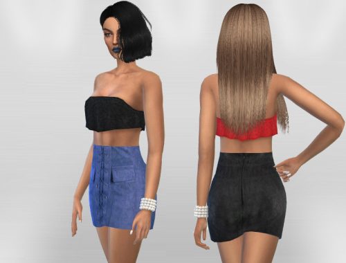 Suede Skirt