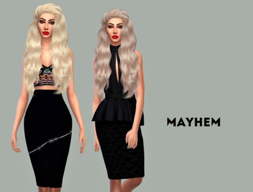 Mayhem Pencil Skirt Set 01