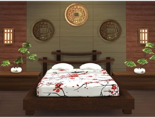 Asian bedroom