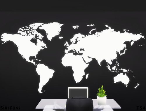World Map Sticker