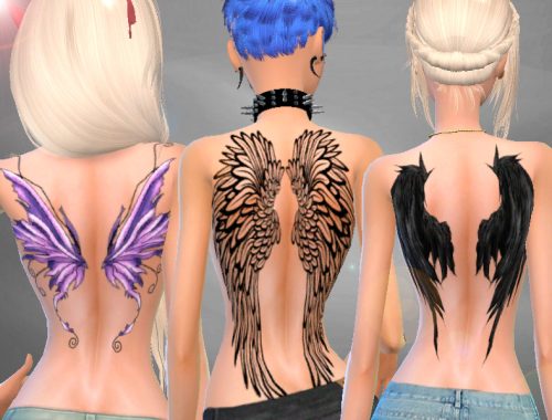 Set Tattoo Wings