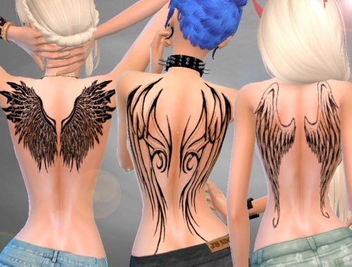 Set Tattoo Wings