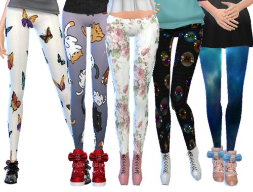 Tumblr Themed Leggings Pack Five