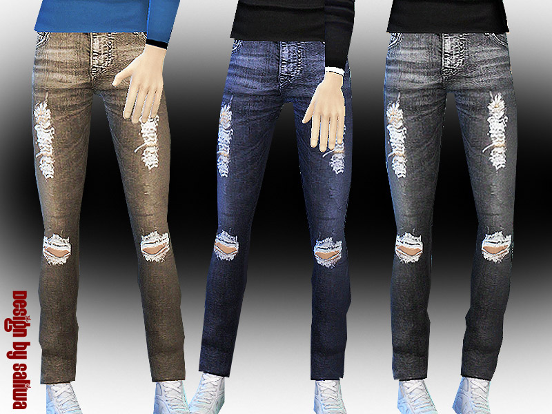 Mens Ripped Jeans - The Sims 4 Catalog