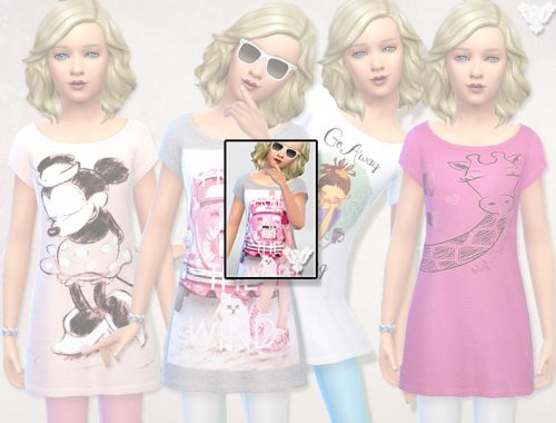 Sleep Tee for Girls 01