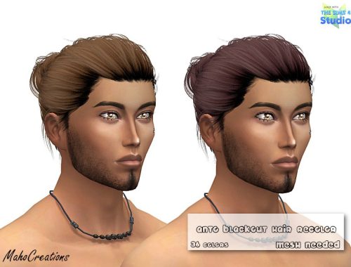 Anto Blackout Hair Recolor - mesh needed