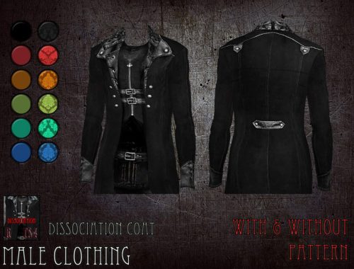 Dissociation coat - male clothing