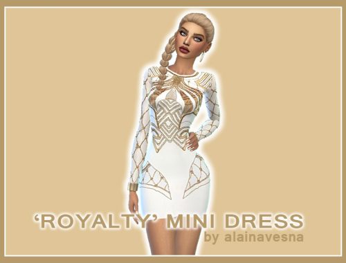 White and Gold Mini Dresses