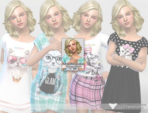 PZC_Cute Cats Nightgowns Collection