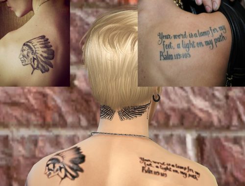 Justin Bieber Realistic Tattoo Set (COMPLETE)
