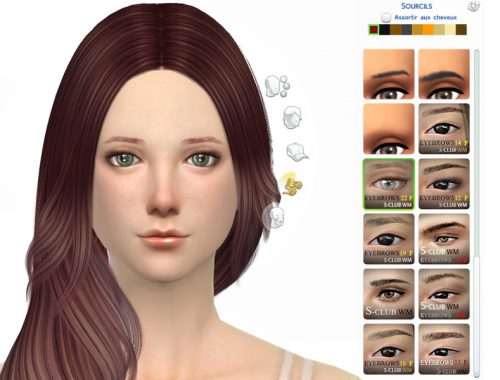 S-Club WM thesims4 Eyebrows22 F