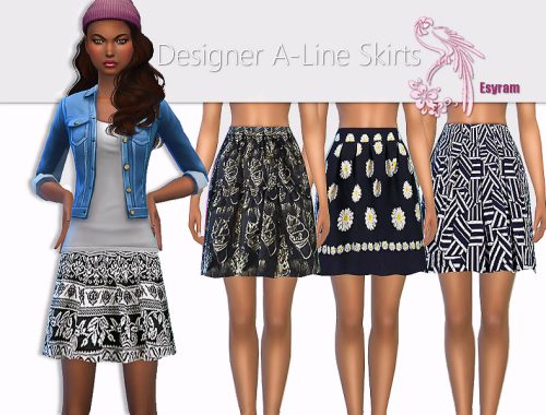 Designer A-Line Skirts