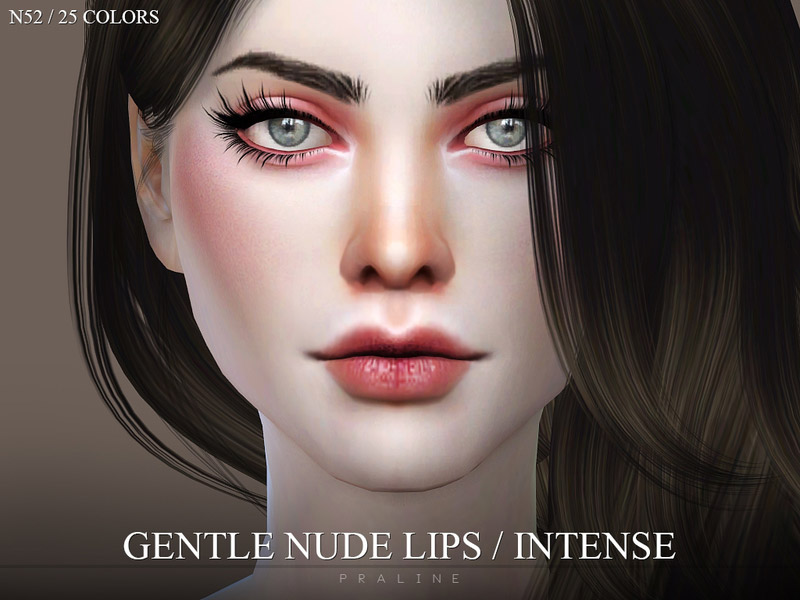 Gentle Nude Lips Intense N52 - The Sims 4 Catalog