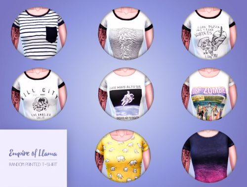 Empire of Llama - Random Printed T-shirt