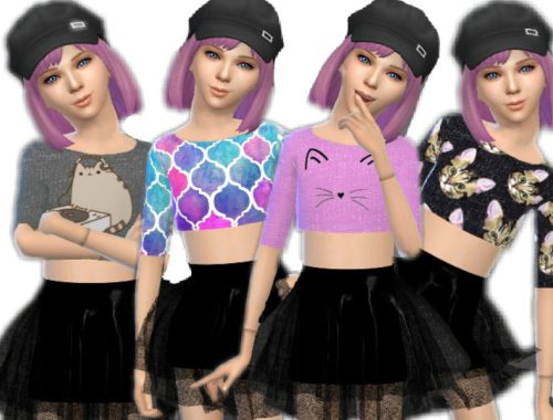 Cute Child Crop Top