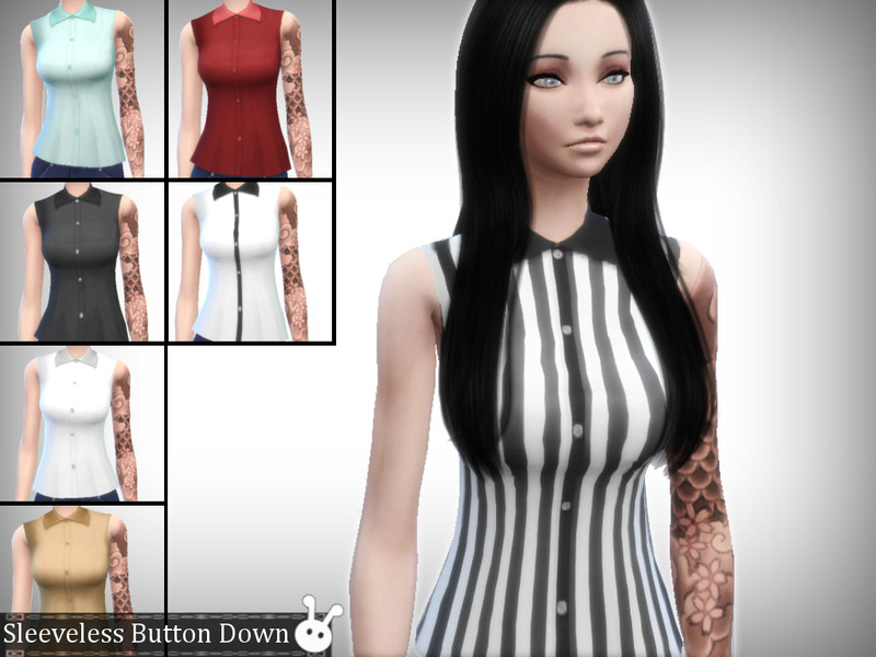 Sleeveless Button Down - Image 2