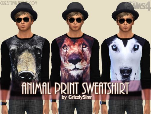 HIS & HER Animal and Random Print Sweatshirts