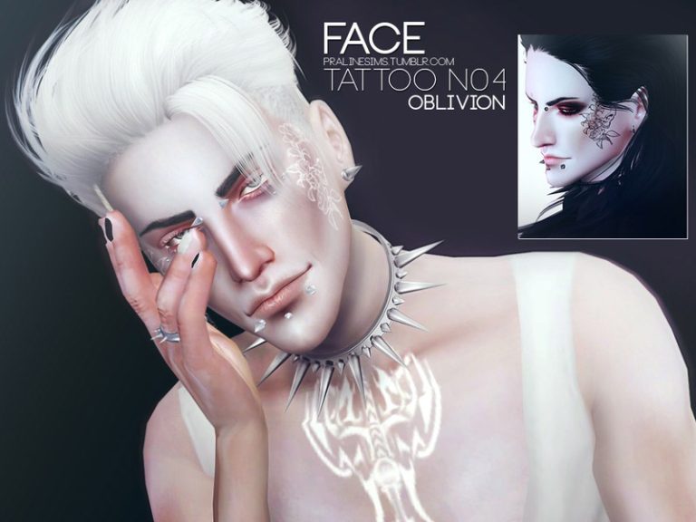 Oblivion Face Tattoo N04 - The Sims 4 Catalog