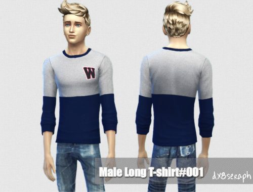 Male Long T-Shirt#001
