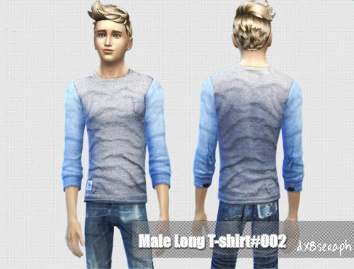 Male Long T-Shirt#001