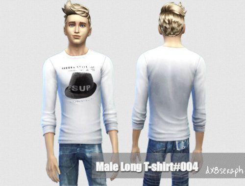 Male Long T-Shirt#001