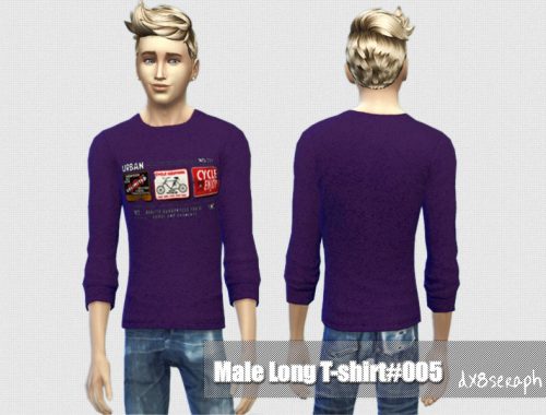 Male Long T-Shirt#001