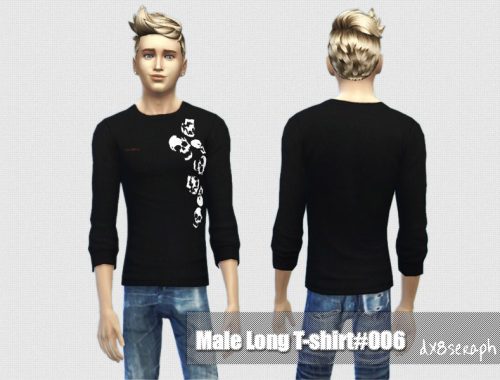 Male Long T-Shirt#001