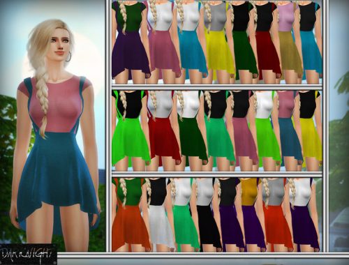 Skater Skirt With Flouncing Hem