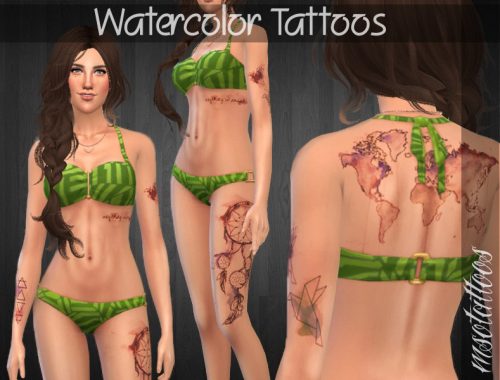 Watercolor Tattoos