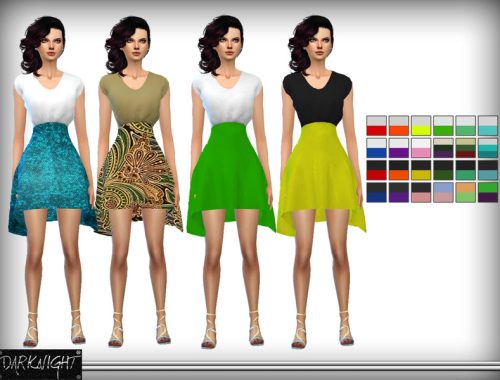 High Waist Skirt Dress