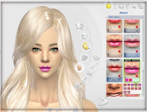 Sweet Candy Lipstick with TEETH