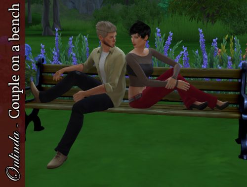 Couple on a bench - Pose Pack