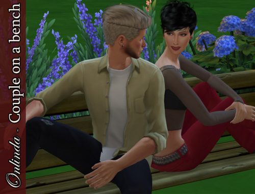 Couple on a bench - Pose Pack