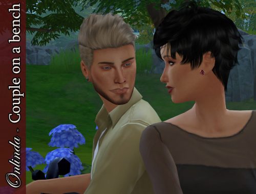 Couple on a bench - Pose Pack