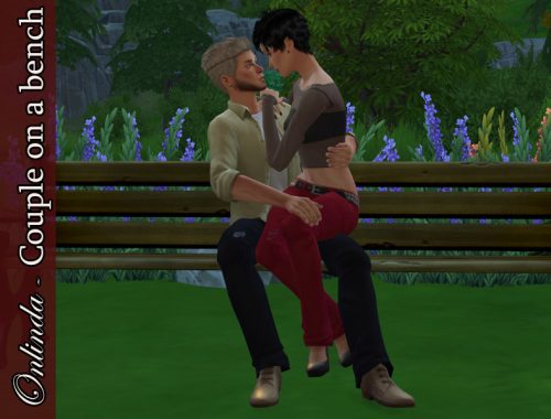 Couple on a bench - Pose Pack