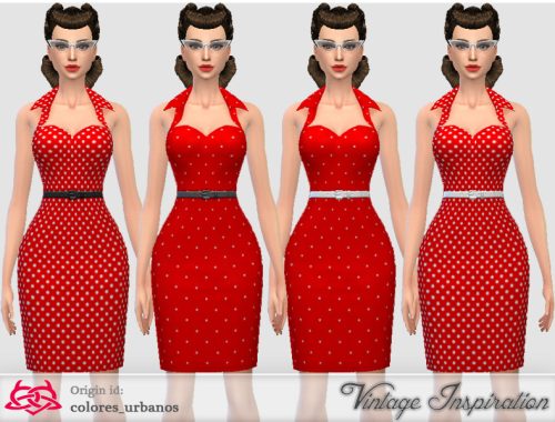 Recolor Pin Up dress lunares 2
