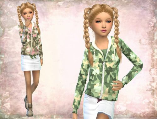 Girls Camo Jacket