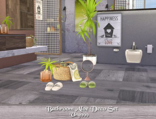Bathroom Aloe Deco Set