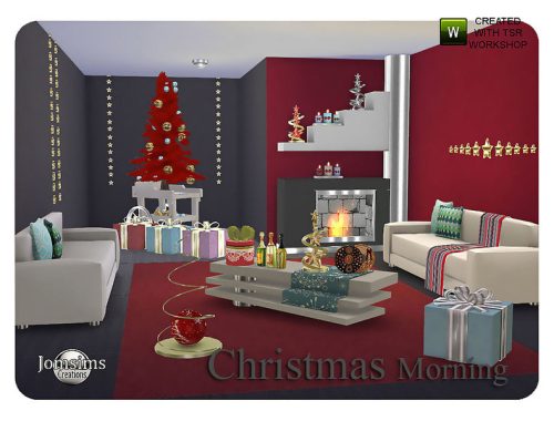 Christmas morning living