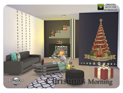Christmas morning living