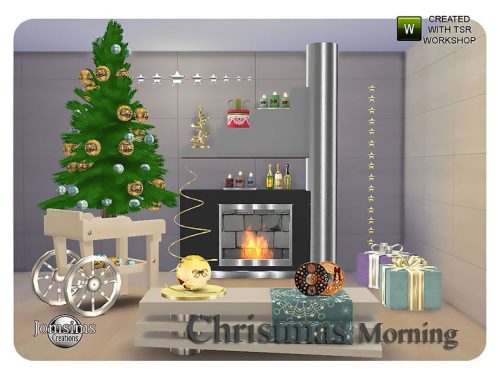Christmas morning living
