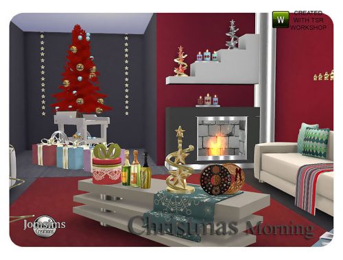 Christmas morning living